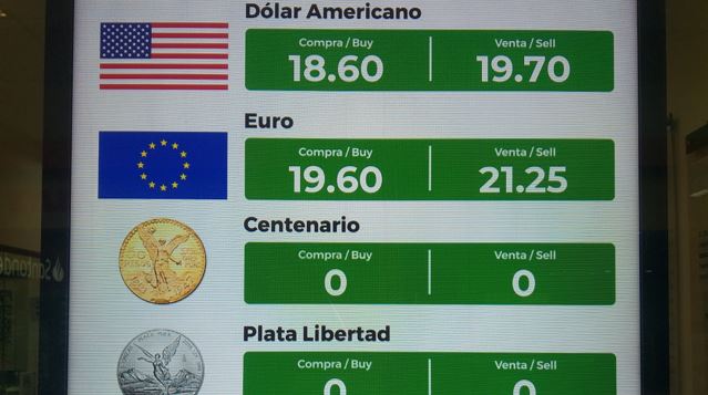 exchange rates in playa del carmen mexico