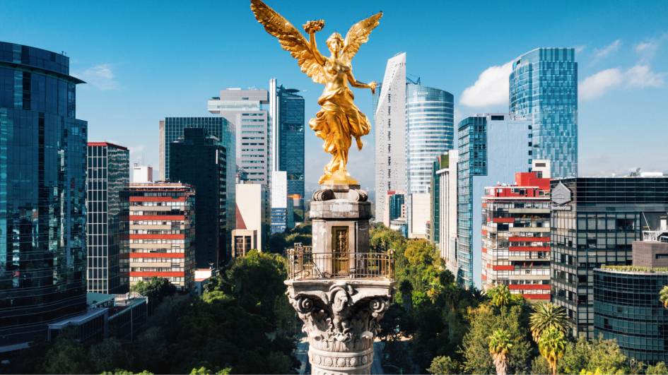 Angel of Independence Statue in Mexico CIty