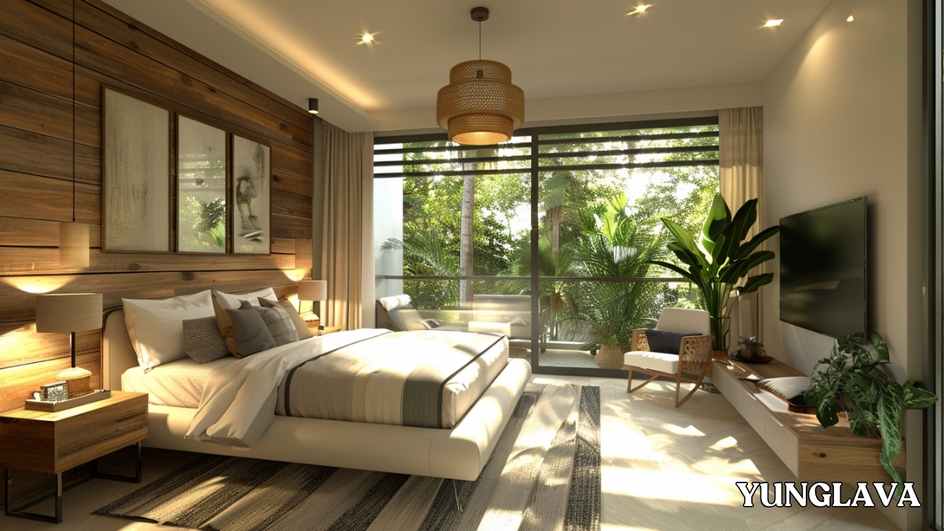 A Beautiful Bedroom, Property in Mexico: Modern Interior Design