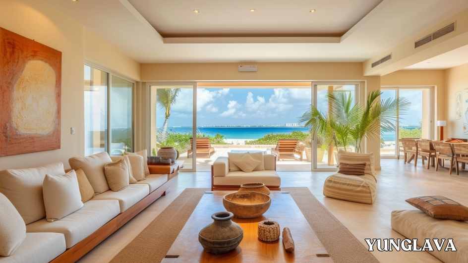 A Living Room in Mexico Sea view